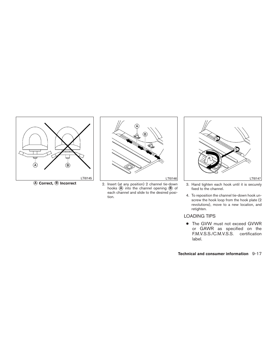 Loading tips -17 | NISSAN 2015 Xterra - Owner's Manual User Manual | Page 372 / 396