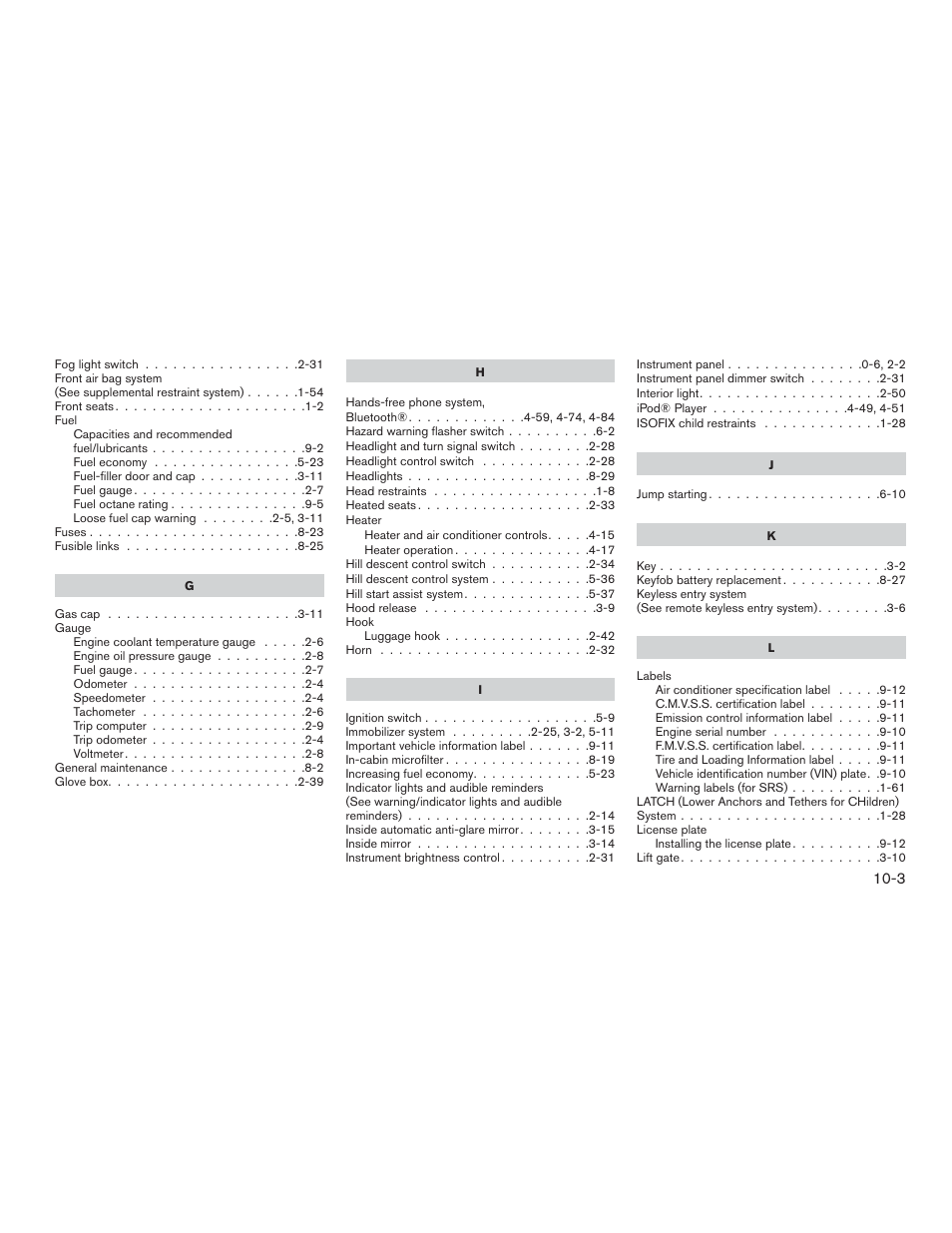 NISSAN 2015 Xterra - Owner's Manual User Manual | Page 390 / 396