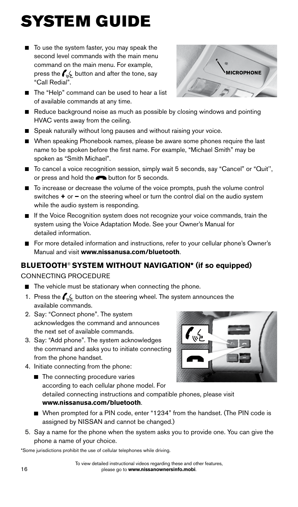System guide | NISSAN 2015 Xterra - Quick Reference Guide User Manual | Page 18 / 24