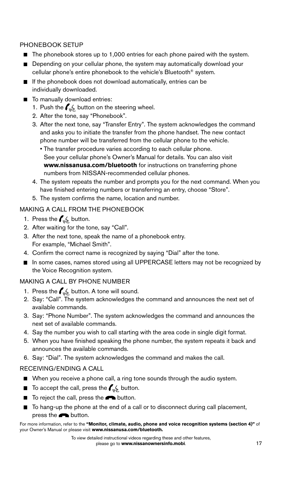 NISSAN 2015 Xterra - Quick Reference Guide User Manual | Page 19 / 24
