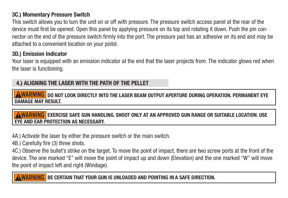 Danger, Warning, Caution | Gamo P-25 Blowback Tactical User Manual | Page 28 / 30