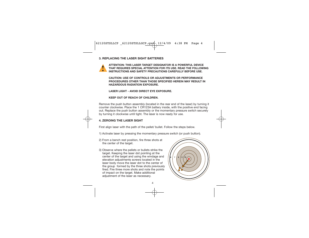 Gamo Green Laser and Light User Manual | Page 4 / 8