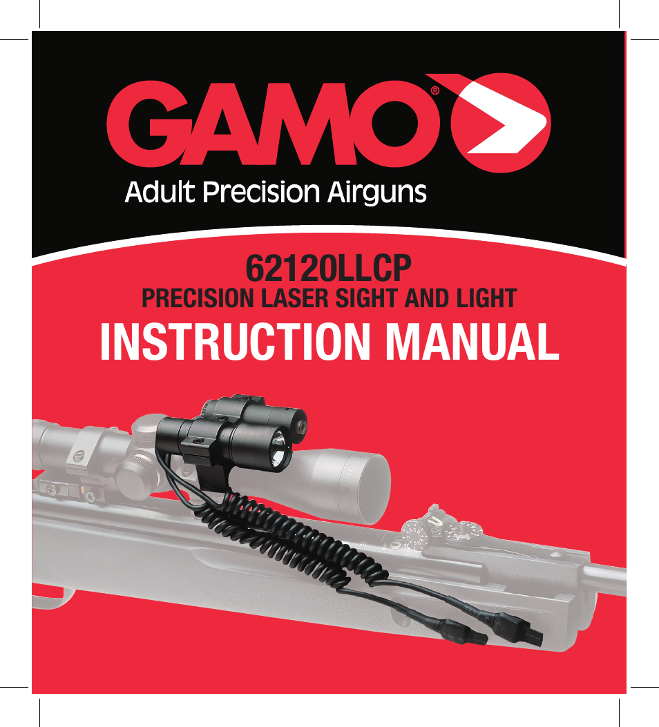 Gamo LLCP Laser and Light with Scope Mount User Manual | 8 pages