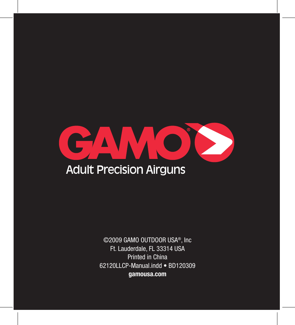 Gamo LLCP Laser and Light with Scope Mount User Manual | Page 8 / 8