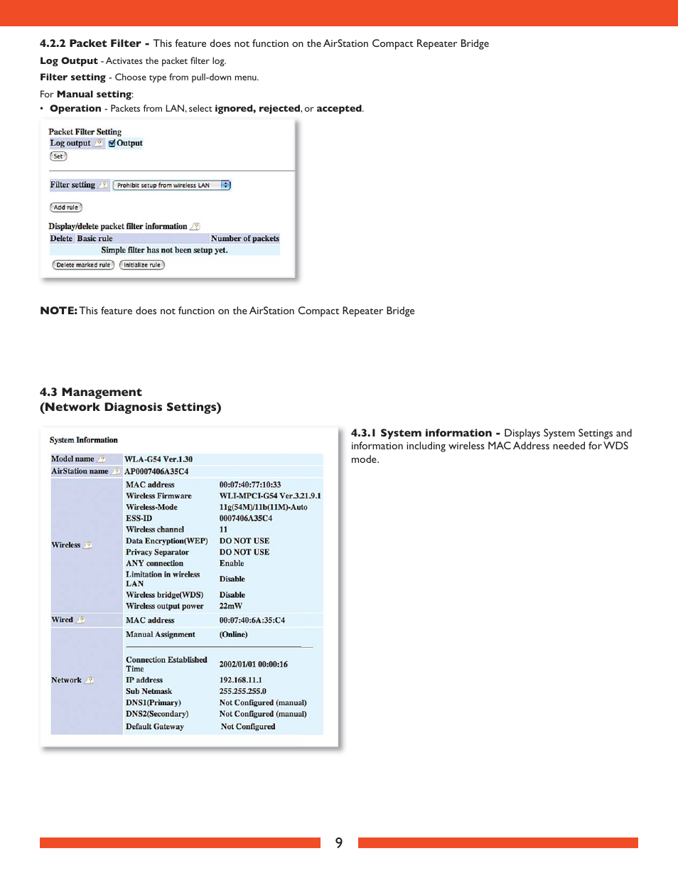 Buffalo Technology Buffalo AirStation WLA2-G54 User Manual | Page 10 / 18