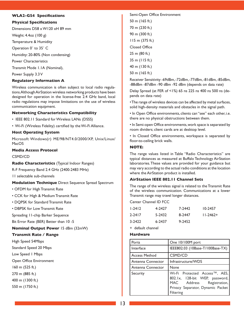 Buffalo Technology Buffalo AirStation WLA2-G54 User Manual | Page 14 / 18