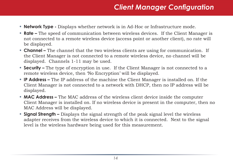 Client manager configuration | Buffalo Technology WLI-U2-SG54HG User Manual | Page 14 / 42