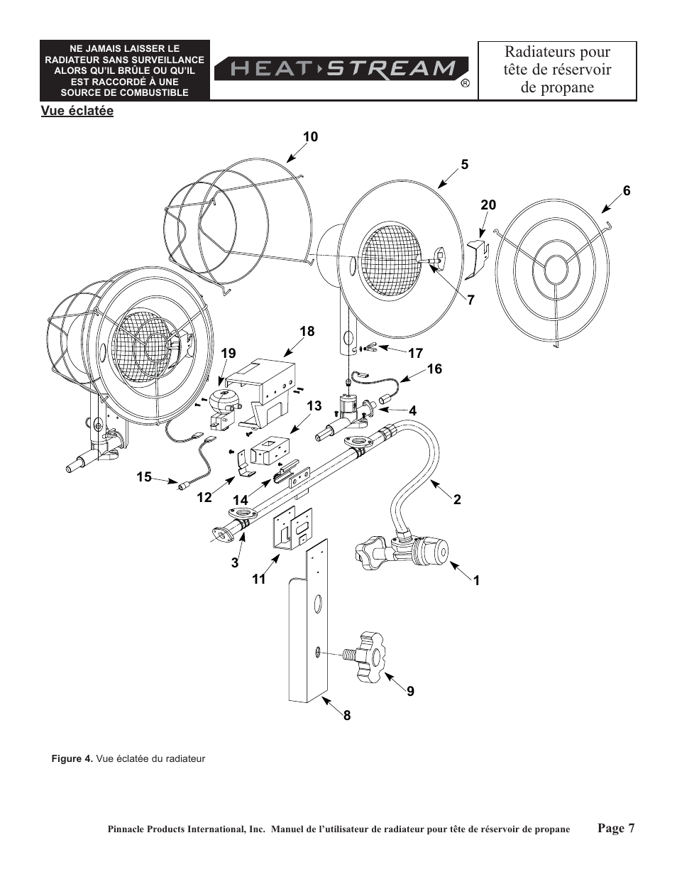 Radiateurs pour tête de réservoir de propane | HeatStream HS-30-TTC User Manual | Page 23 / 24
