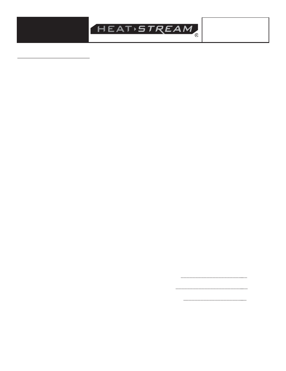 Radiateurs pour tête de réservoir de propane | HeatStream HS-32-TTC User Manual | Page 24 / 24