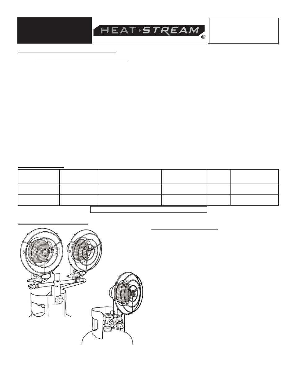 Propane tank top heaters, Propane (lp) supply, Page 3 | Safety information (continued), Product identification, Specifications | HeatStream HS-32-TTC User Manual | Page 3 / 24