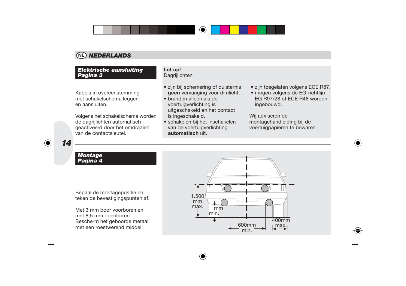 Hella 90mm LED DRL User Manual | Page 14 / 22
