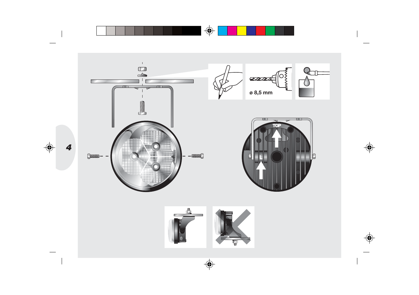 Hella 90mm LED DRL User Manual | Page 4 / 22
