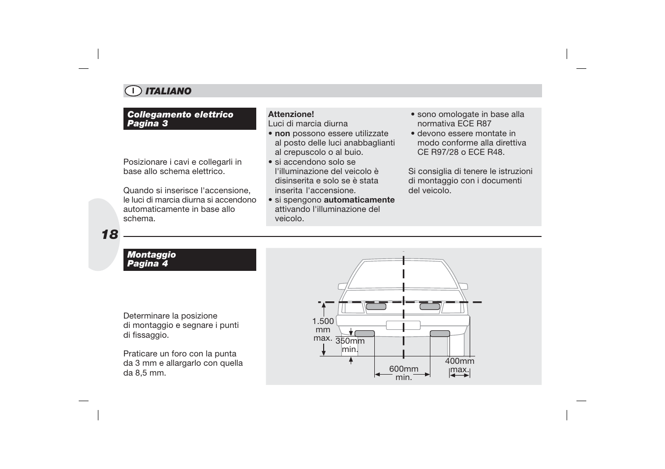Hella 3 LED DRL User Manual | Page 18 / 22