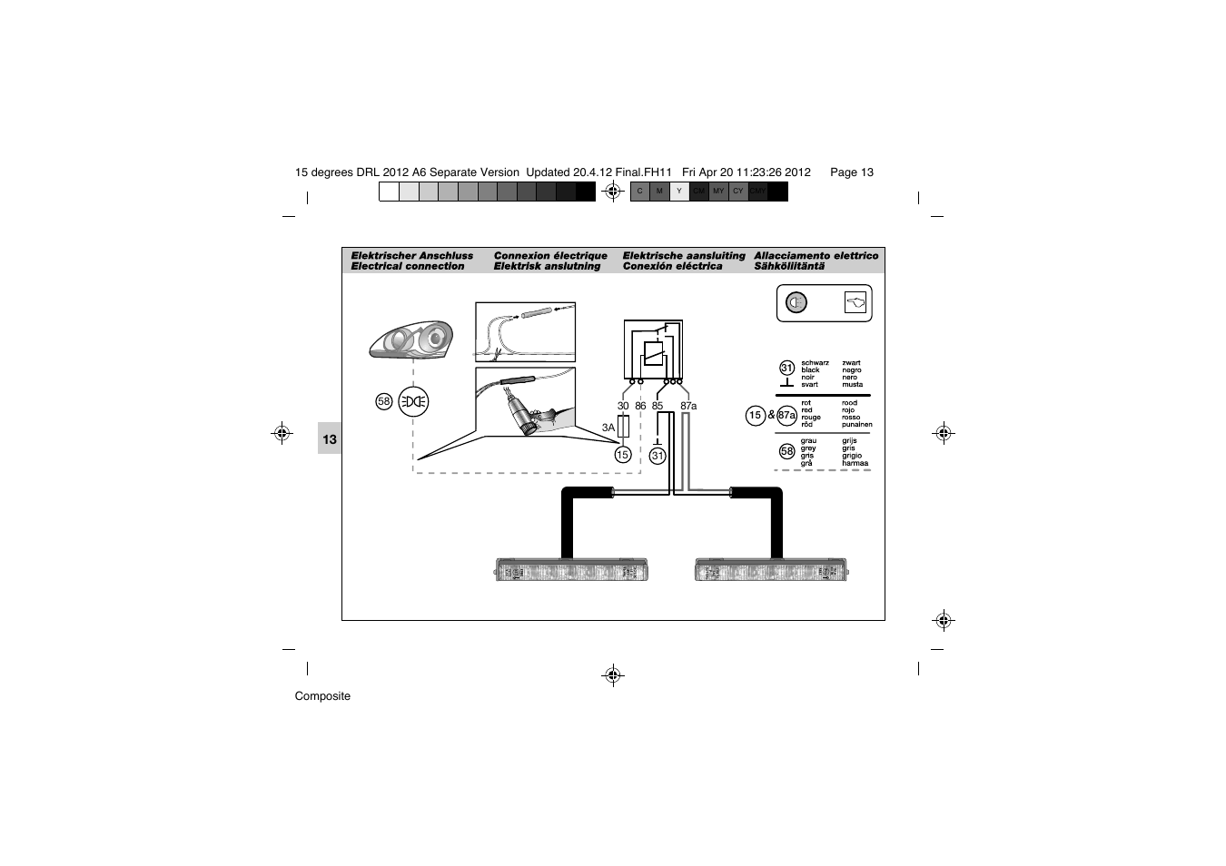 Hella 15° DRL User Manual | Page 13 / 28