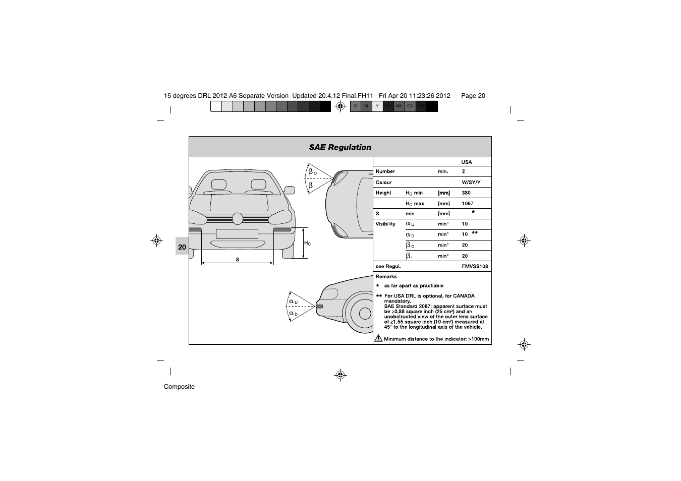 Hella 15° DRL User Manual | Page 20 / 28