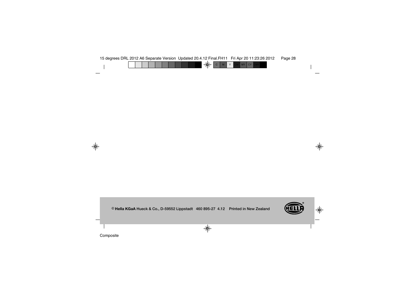 Hella 15° DRL User Manual | Page 28 / 28