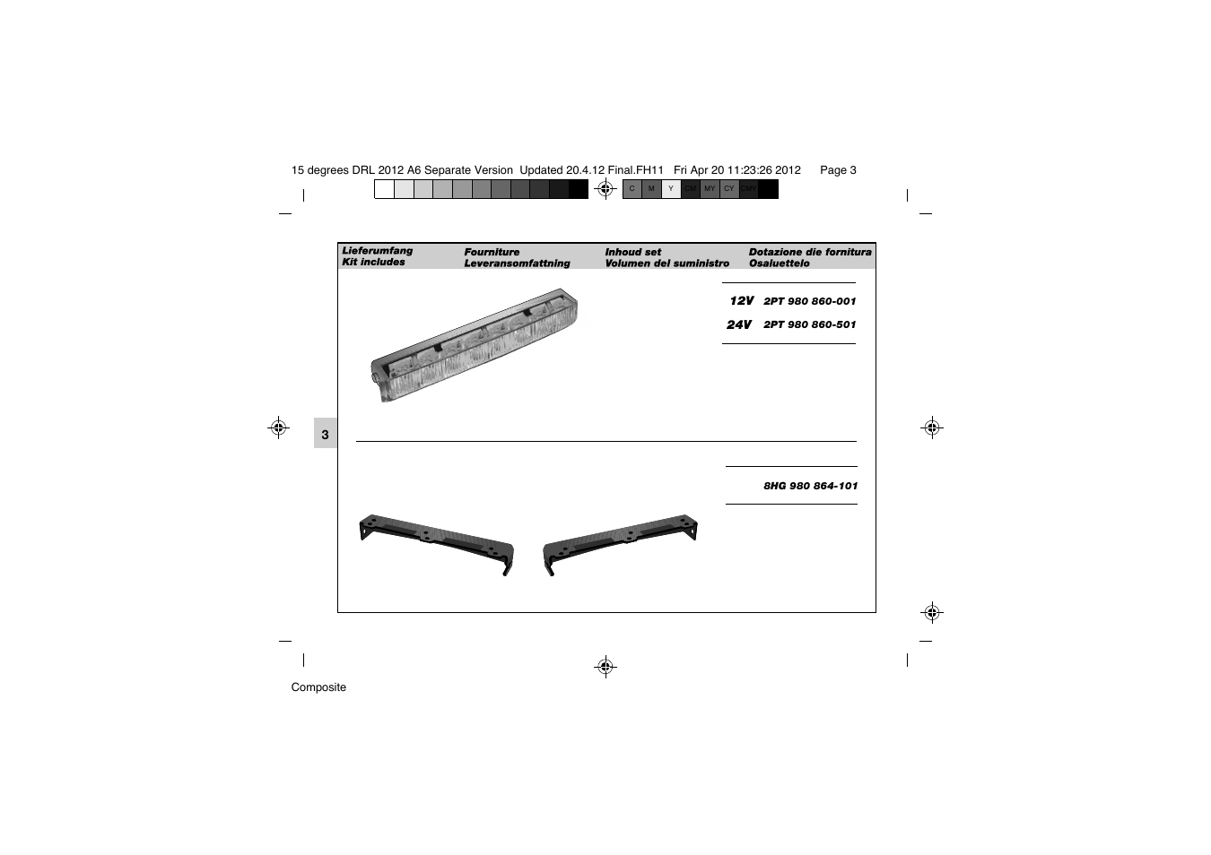 Hella 15° DRL User Manual | Page 3 / 28