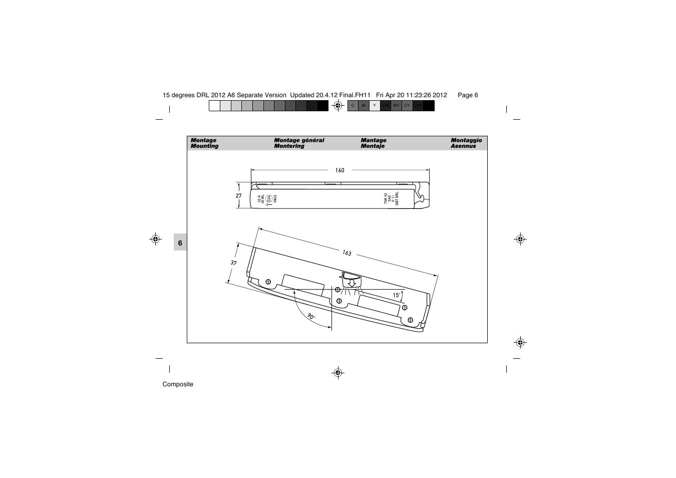 Hella 15° DRL User Manual | Page 6 / 28
