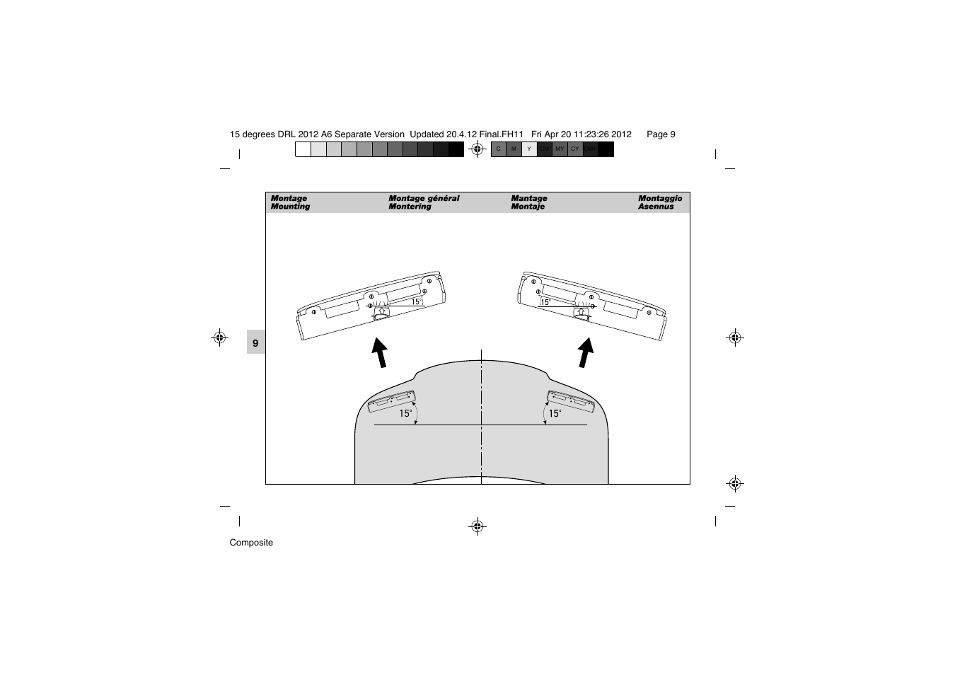 Hella 15° DRL User Manual | Page 9 / 28