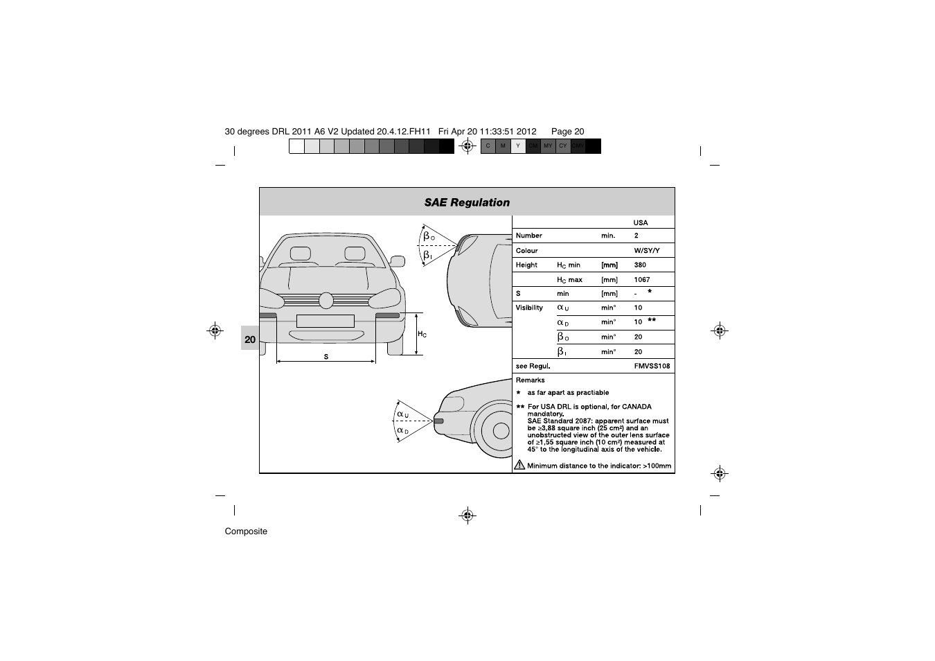 Hella 30° DRL User Manual | Page 20 / 28