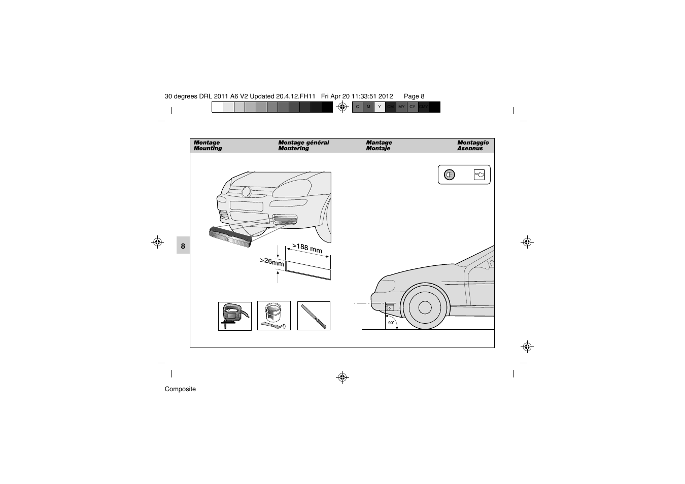 Hella 30° DRL User Manual | Page 8 / 28