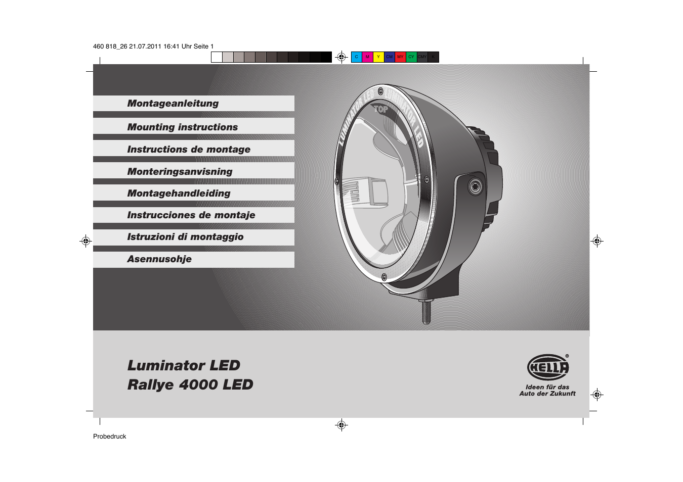 Hella Rallye 4000 LED User Manual | 20 pages