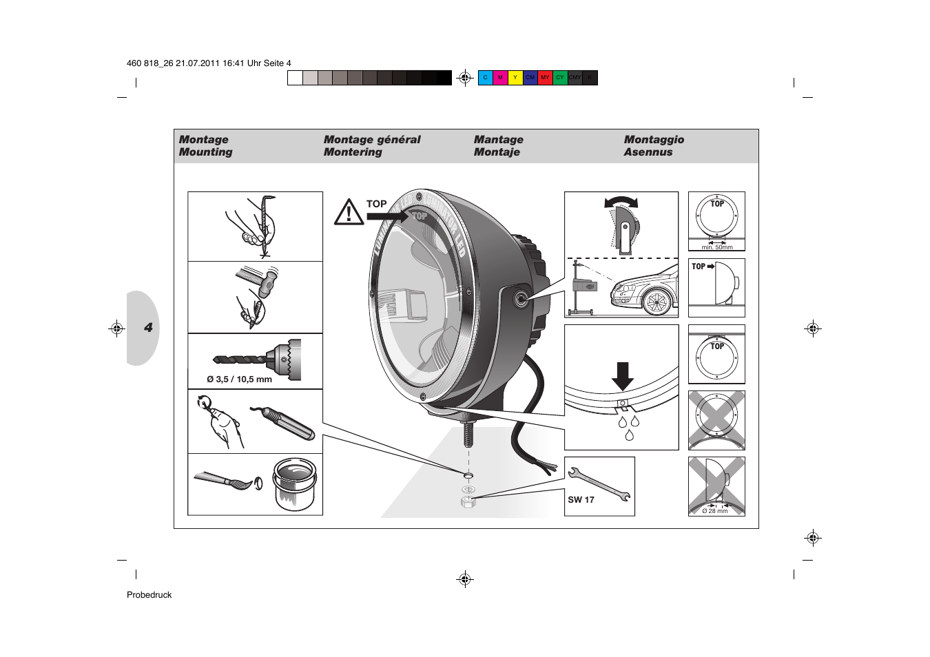 Hella Rallye 4000 LED User Manual | Page 4 / 20