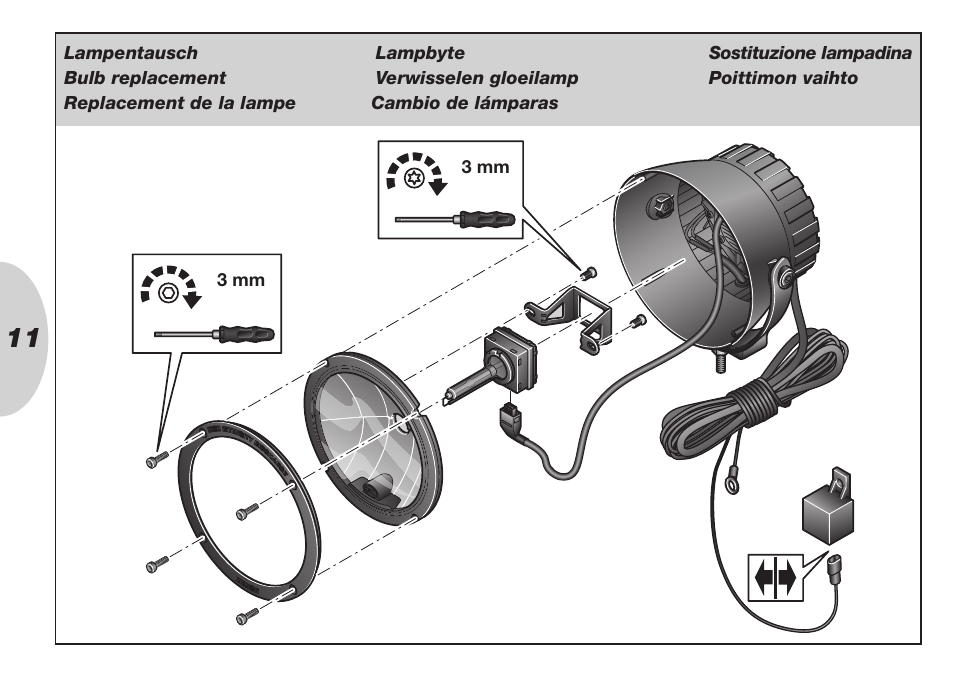 Hella Rallye 4000i Compact Xenon User Manual | Page 11 / 31