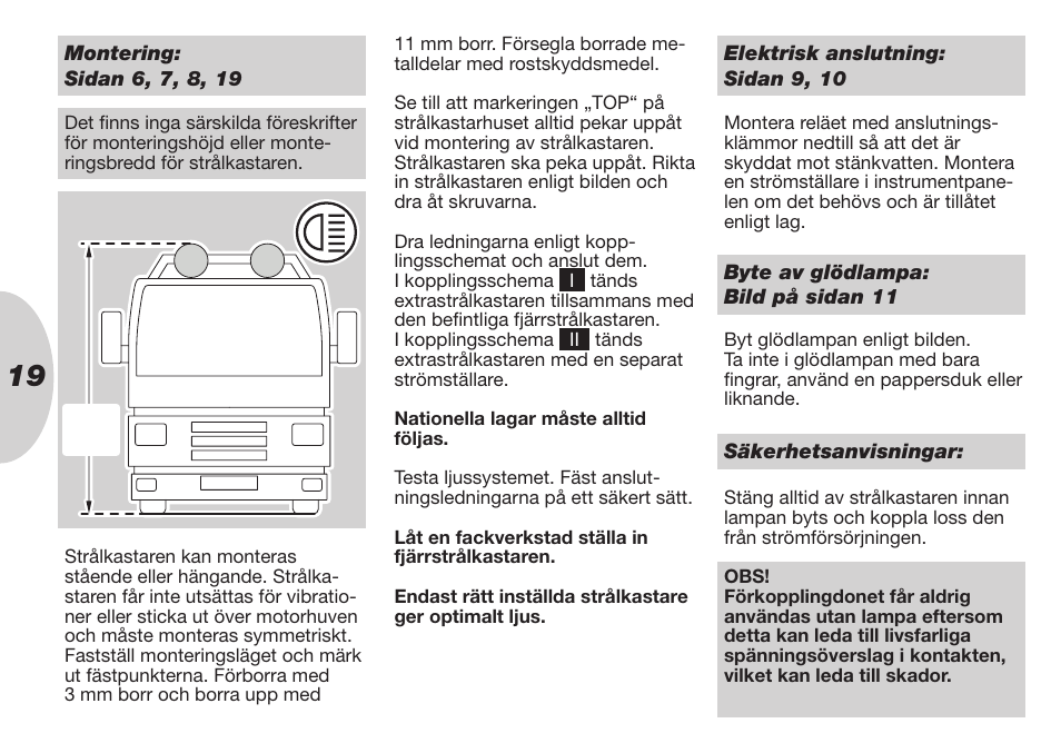Hella Rallye 4000i Compact Xenon User Manual | Page 19 / 31