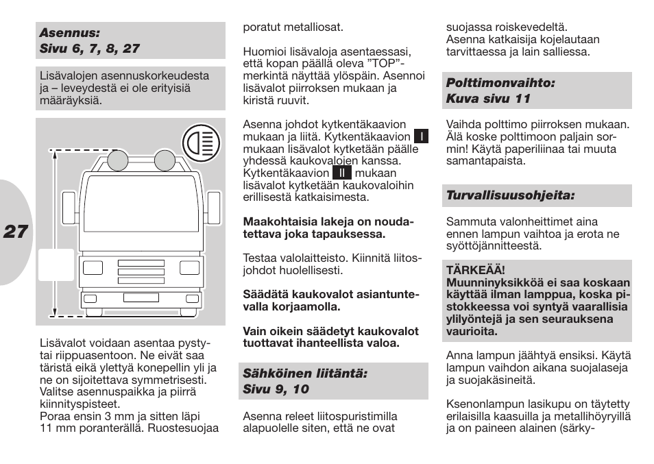 Hella Rallye 4000i Compact Xenon User Manual | Page 27 / 31