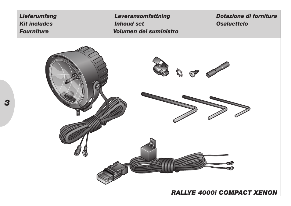 Hella Rallye 4000i Compact Xenon User Manual | Page 3 / 31