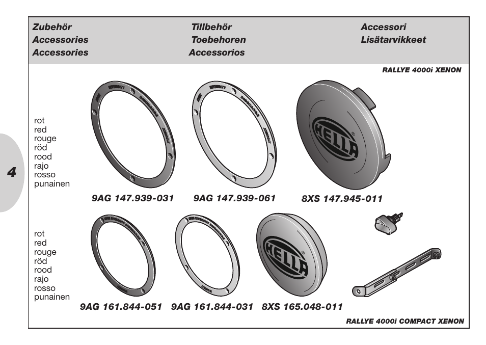 Hella Rallye 4000i Compact Xenon User Manual | Page 4 / 31