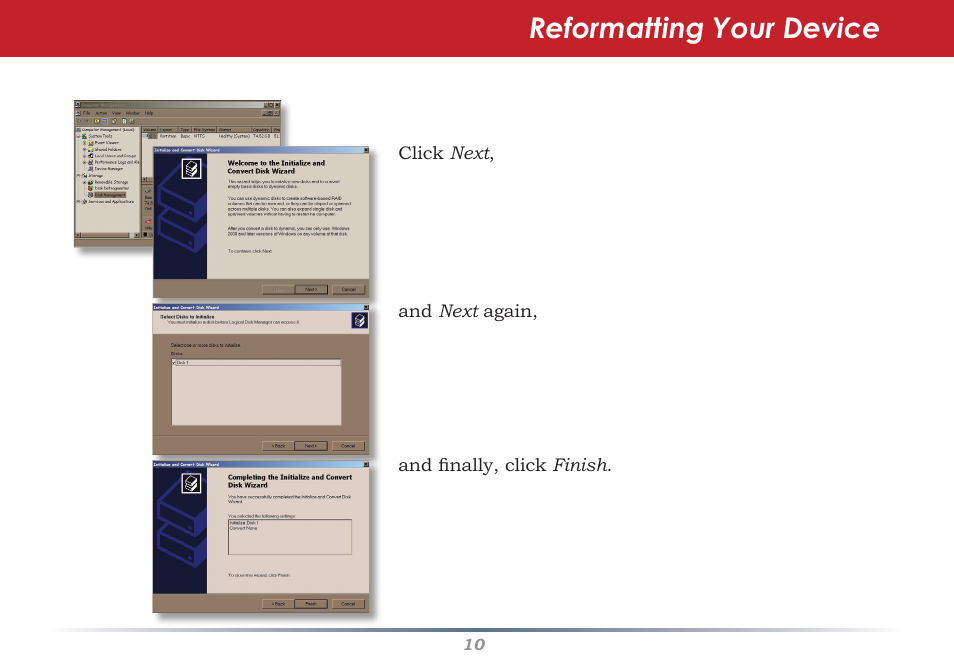 Reformatting your device | Buffalo Technology Secure Lock Ware User Manual | Page 10 / 26