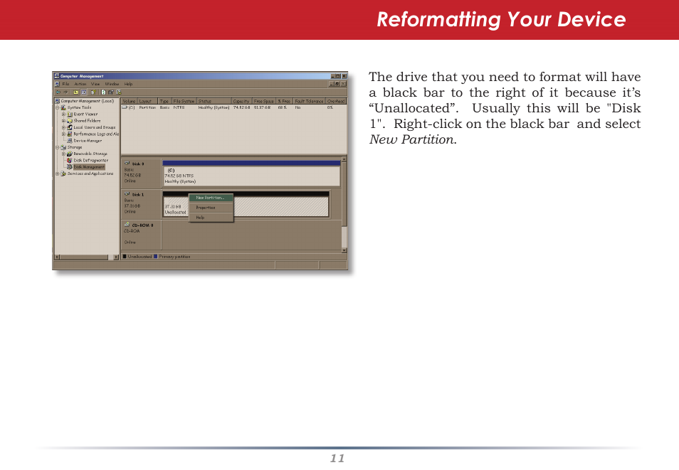 Reformatting your device | Buffalo Technology Secure Lock Ware User Manual | Page 11 / 26