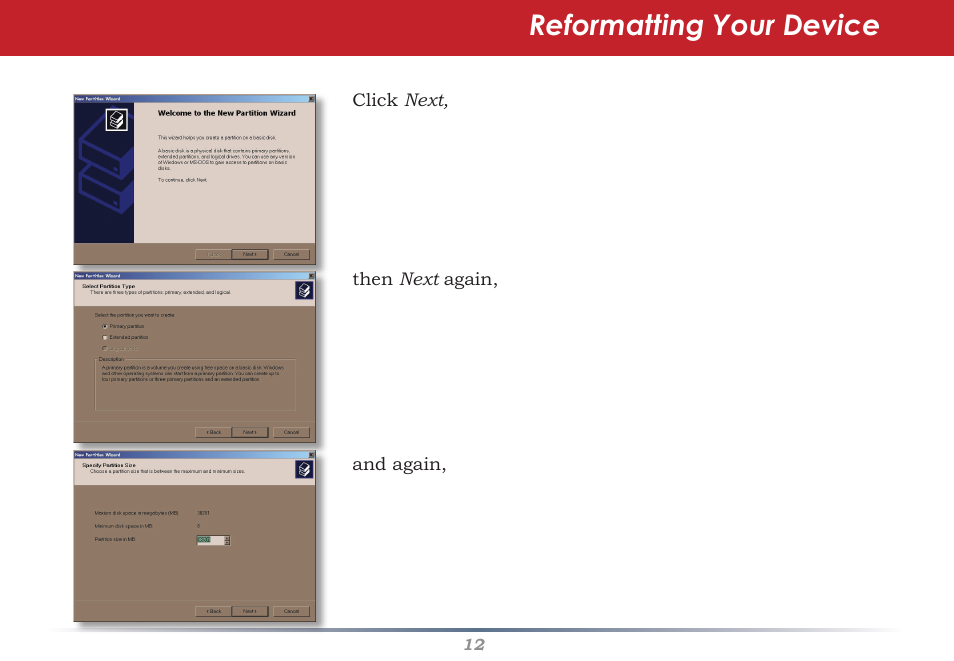 Reformatting your device | Buffalo Technology Secure Lock Ware User Manual | Page 12 / 26