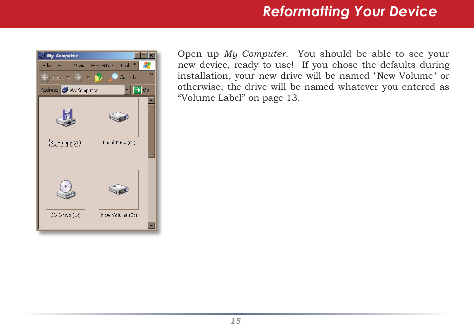 Reformatting your device | Buffalo Technology Secure Lock Ware User Manual | Page 15 / 26