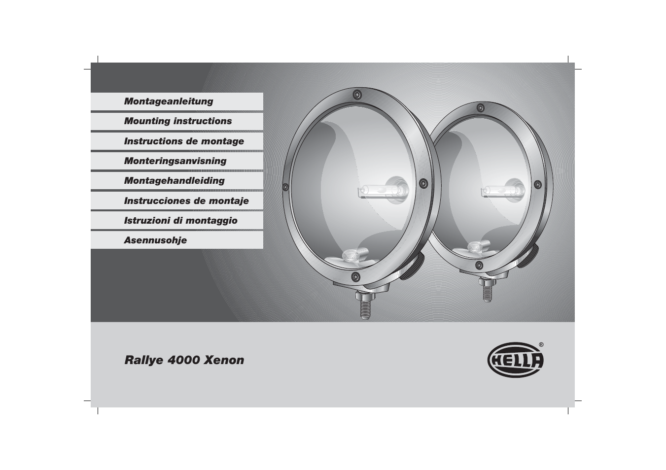 Hella Rallye 4000 Xenon User Manual | 24 pages