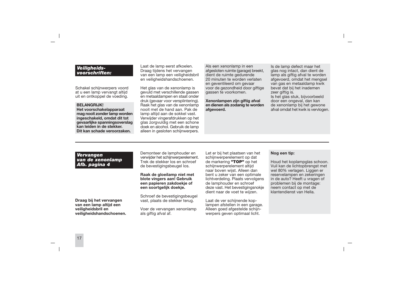 Hella Rallye 4000 Xenon User Manual | Page 17 / 24
