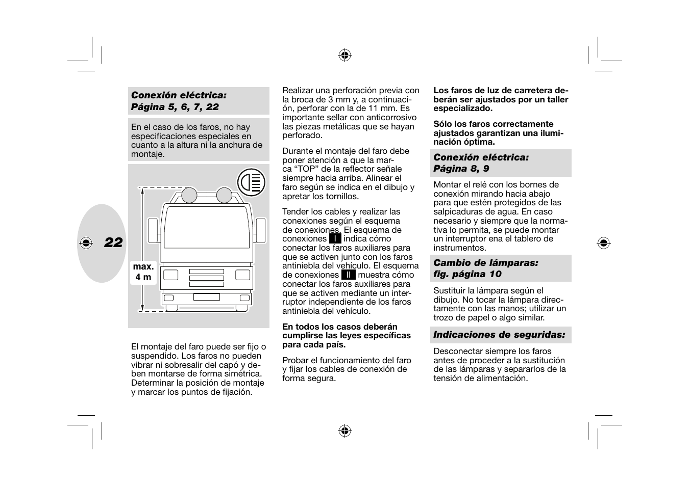Hella Rallye 4000Xi Xenon User Manual | Page 22 / 28