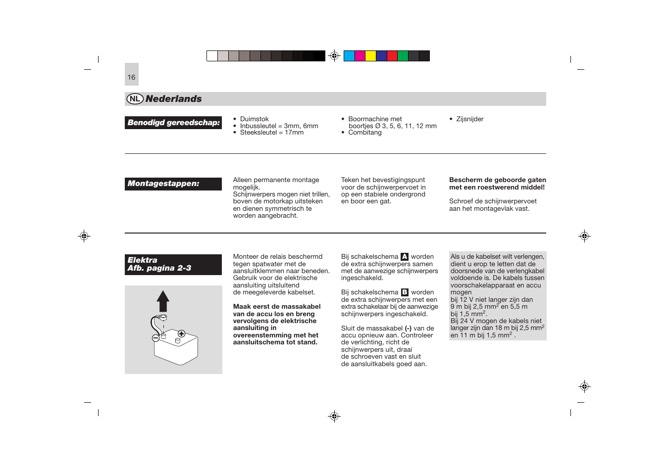 Nederlands | Hella Rallye 4000 Compact Xenon User Manual | Page 16 / 24