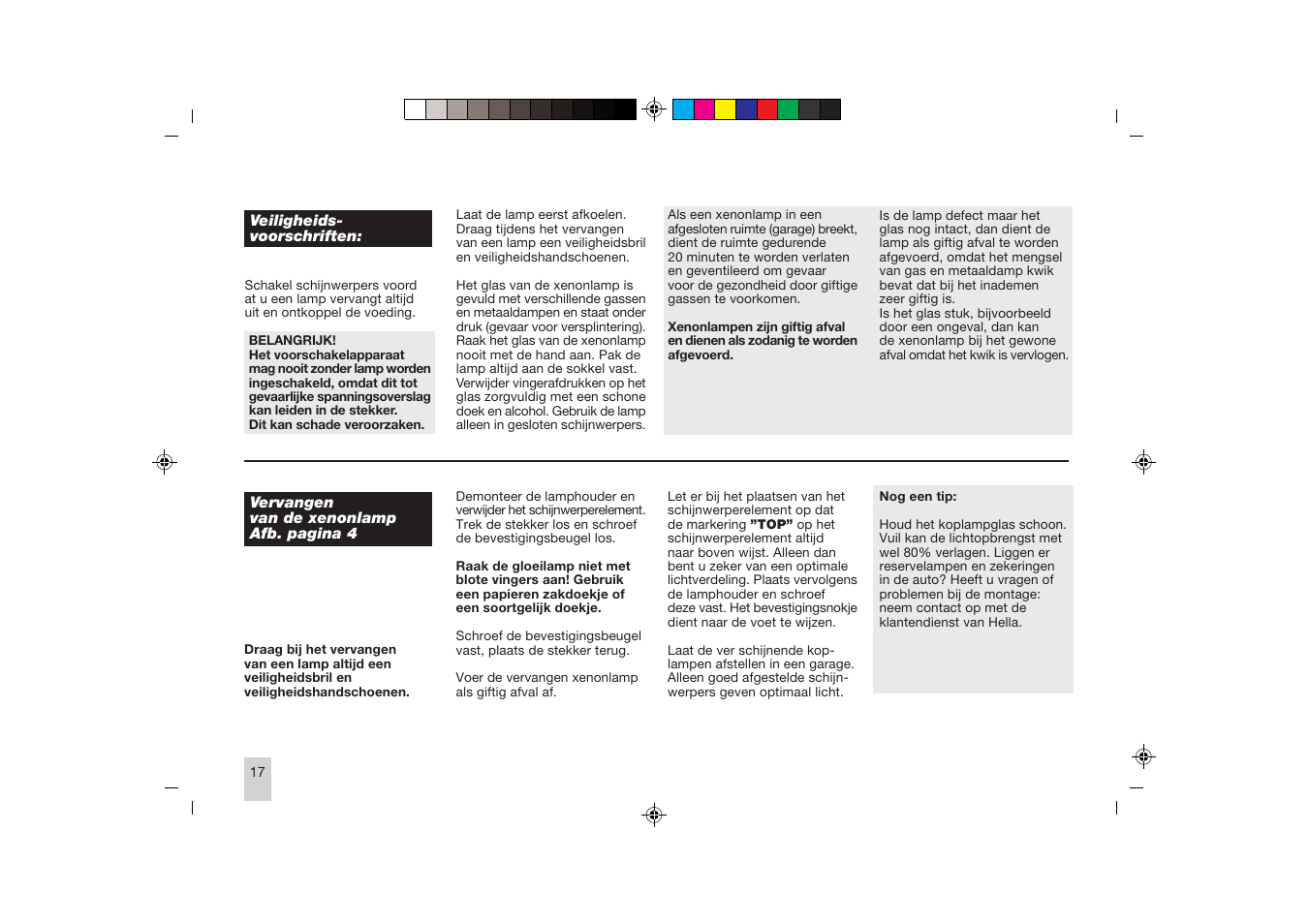 Hella Rallye 4000 Compact Xenon User Manual | Page 17 / 24