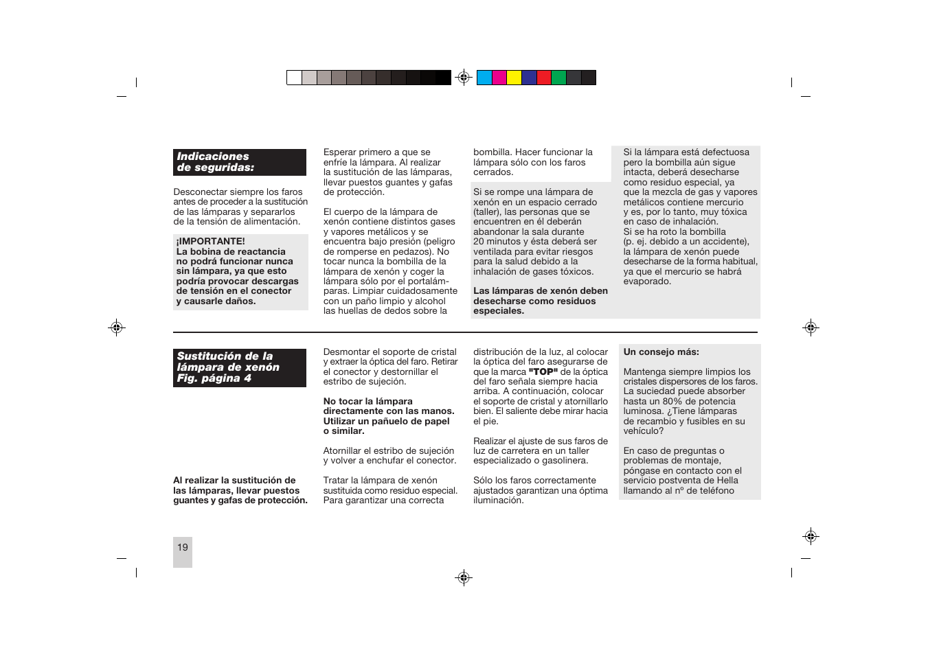 Hella Rallye 4000 Compact Xenon User Manual | Page 19 / 24
