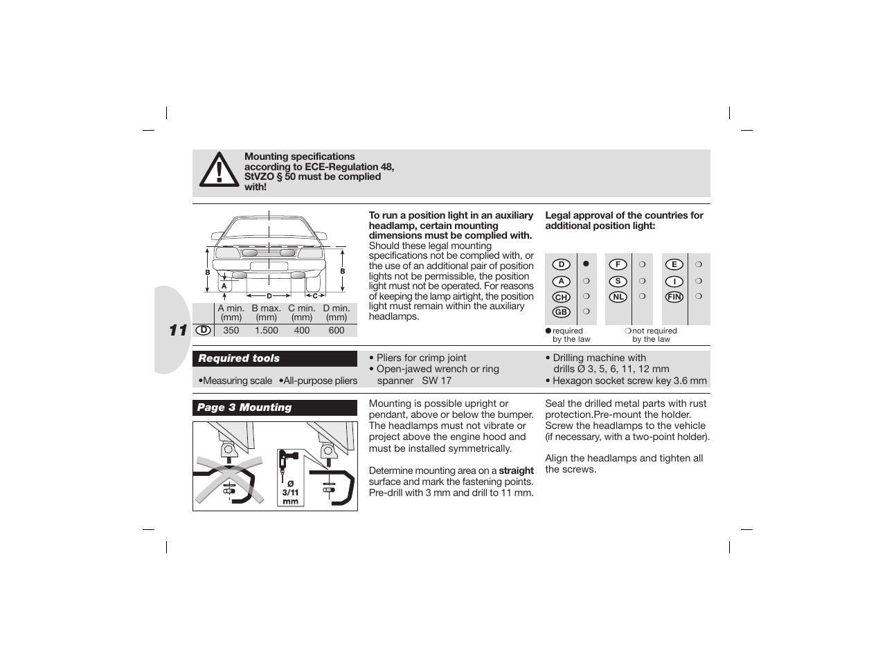Hella Jumbo 320 Xenon User Manual | Page 11 / 32
