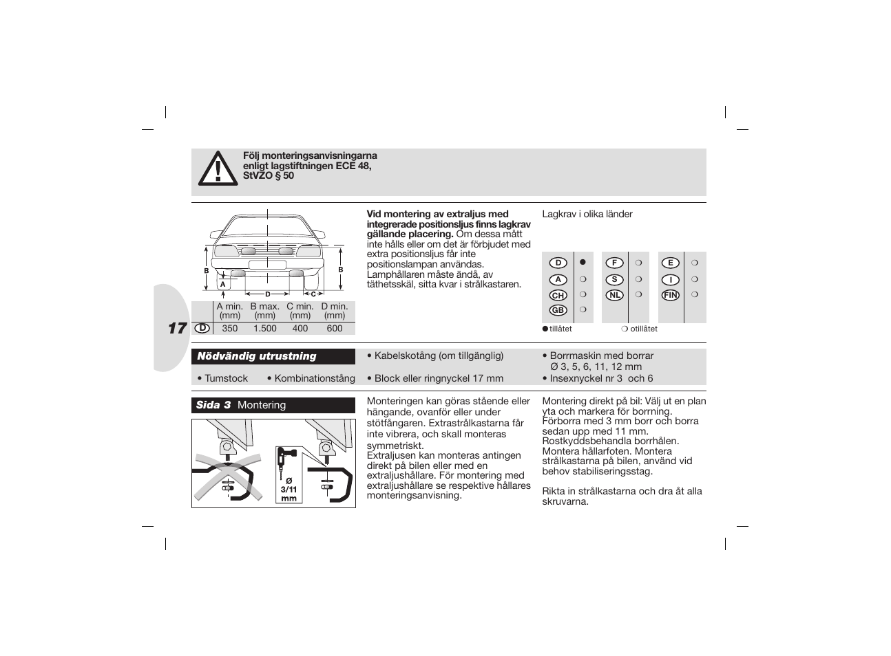 Hella Jumbo 320 Xenon User Manual | Page 17 / 32