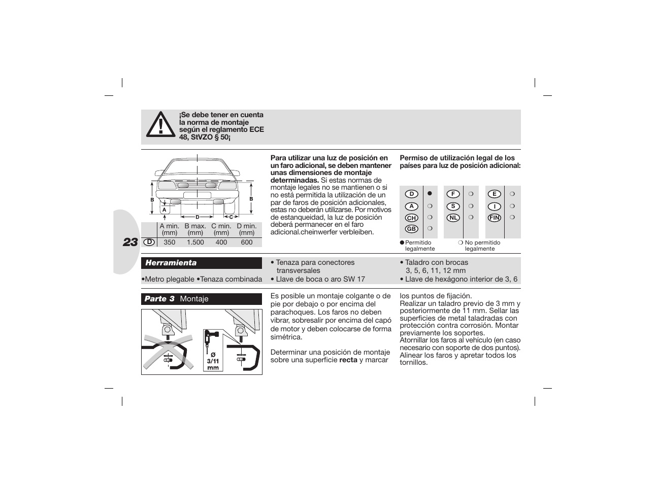 Hella Jumbo 320 Xenon User Manual | Page 23 / 32