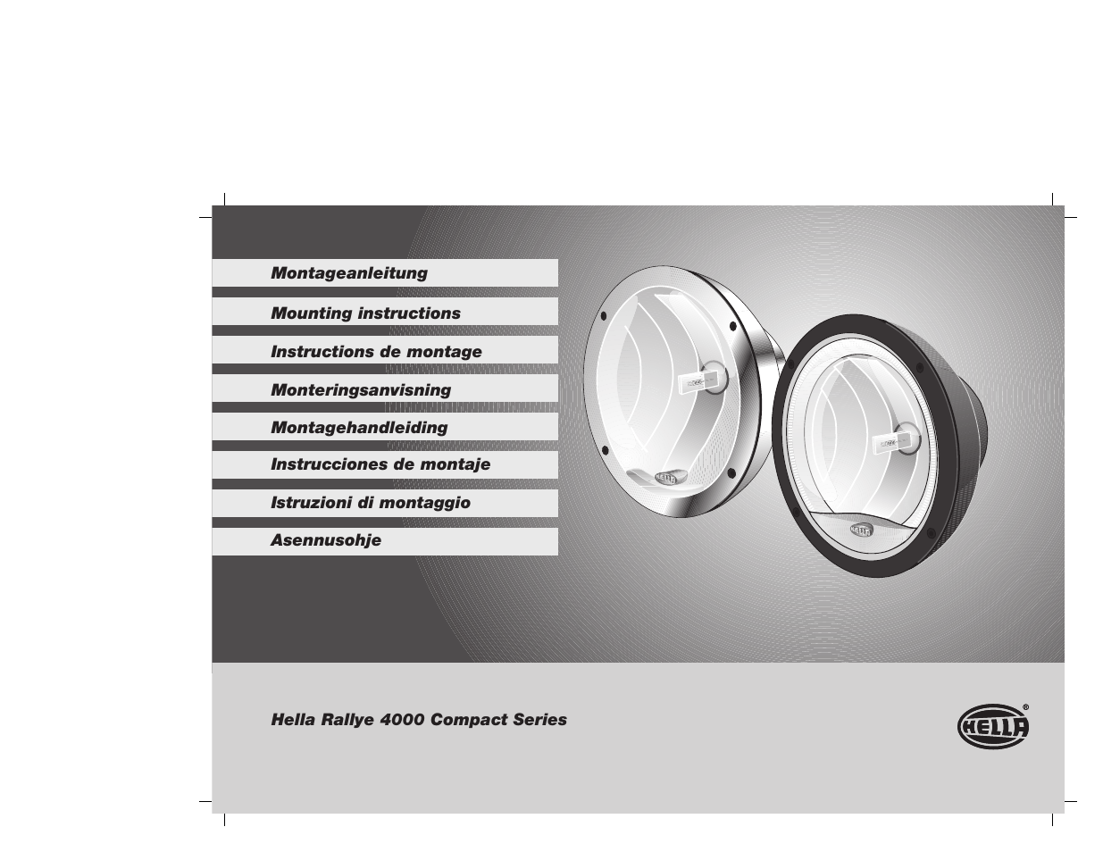 Hella Rallye 4000 Compact Fog User Manual | 26 pages