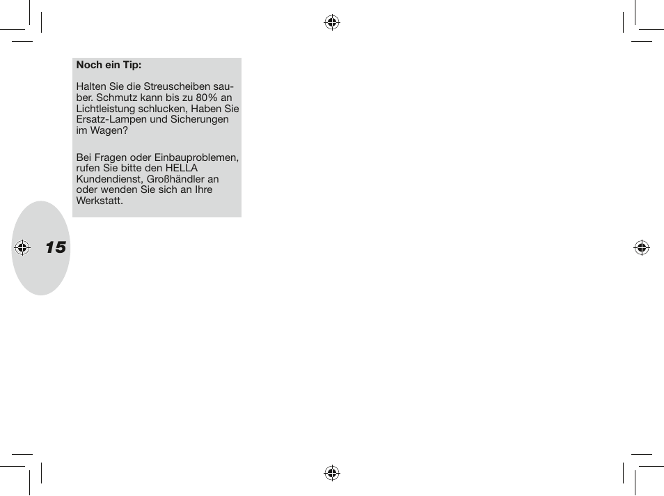 Hella Rallye 4000X Halogen User Manual | Page 15 / 30