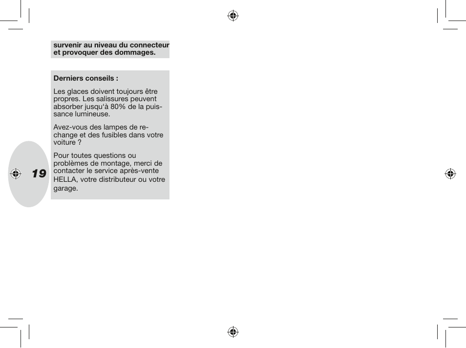 Hella Rallye 4000X Halogen User Manual | Page 19 / 30