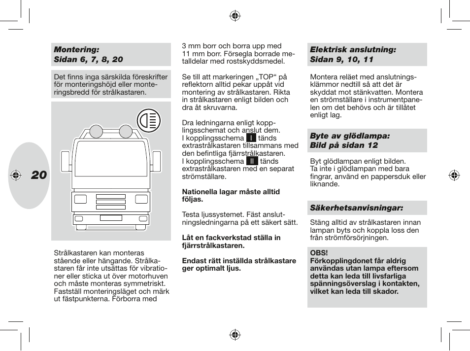 Hella Rallye 4000X Halogen User Manual | Page 20 / 30