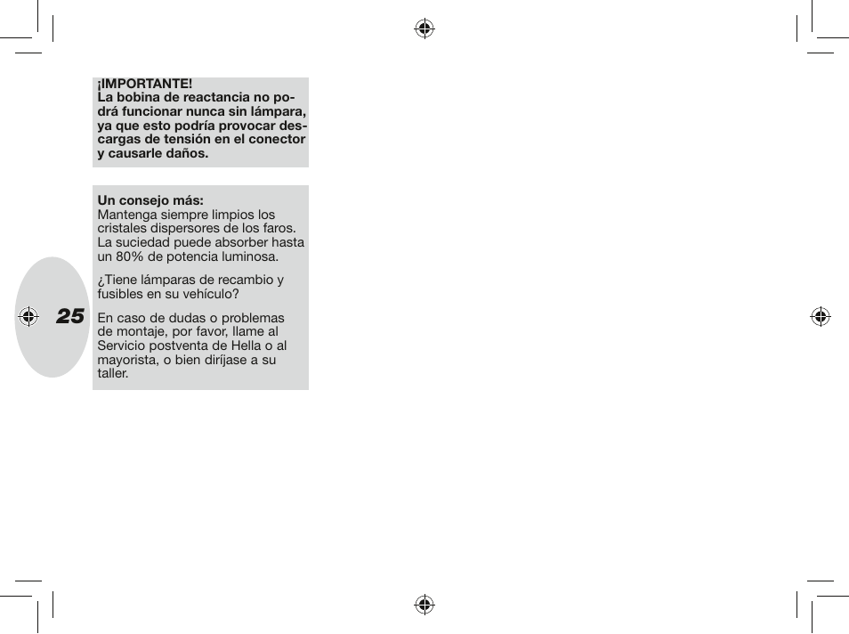 Hella Rallye 4000X Halogen User Manual | Page 25 / 30